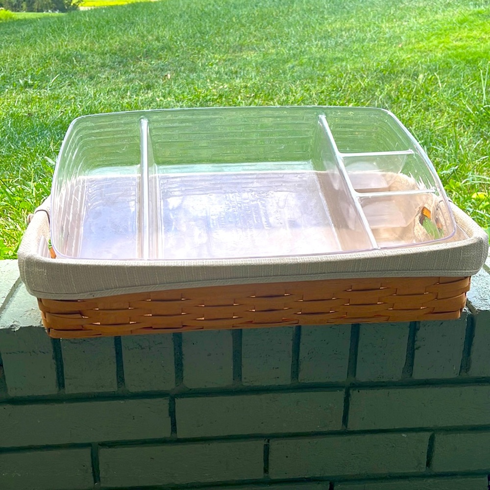Longaberger serving tray basket